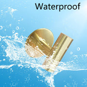 2 Pcs Wall Mount Self Adhesive Bathroom Towel Hooks Holder Cloth Hanger Hook Door Hanger Gold V324-2XJWTCLOHOOK-MDGD