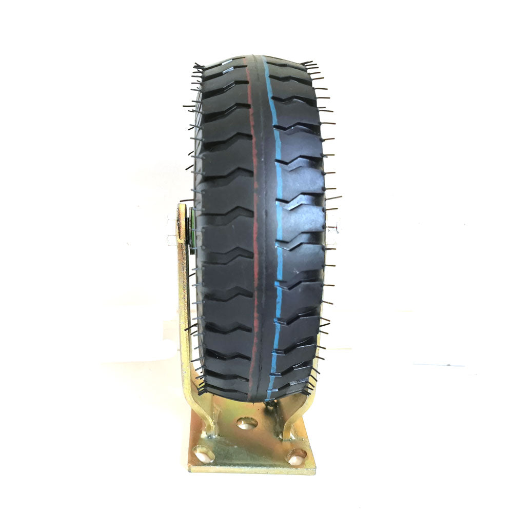 10Inch Fixed Castor Caster Pneumatic Tyres Tyre Wheel Trolley Cart Wheelbarrow V324-350-FR