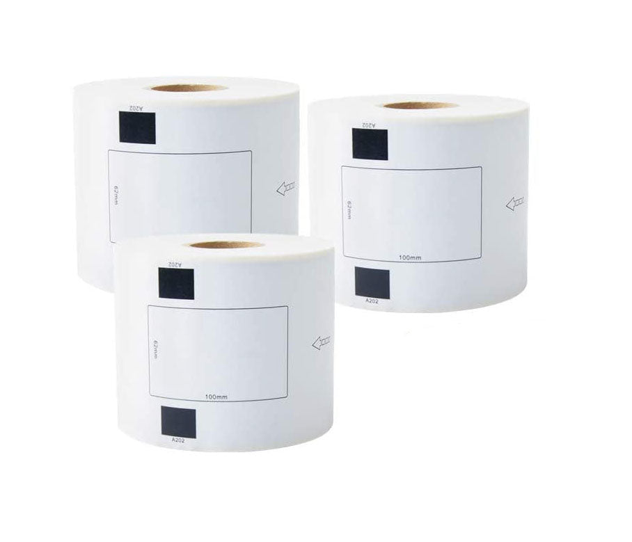 3X DK11202 DK 11202 Thermal Labels For Brother QL500 QL 560 570 580N 1060N ETC V324-3X11202