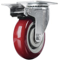 4 inch Heavy Duty Casters Lockable Caster Wheel Swivel Casters Castor with Brakes for Furniture and Workbench V324-4IN-WR-WHEEL-BK