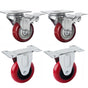 4x 4 inch Heavy Duty 2x Fixed + 2x Swivel Casters Load 520kg Lockable Castor Caster Wheels Swivel Casters V324-4X-4IN-WR-WHEEL