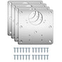 4 Pcs Kitchen Cupboard Door Cabinet Hinges Repair Plate Brackets Kit Fixing Screws V324-4X-HINGEPLATE