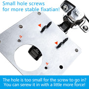 4 Pcs Kitchen Cupboard Door Cabinet Hinges Repair Plate Brackets Kit Fixing Screws V324-4X-HINGEPLATE