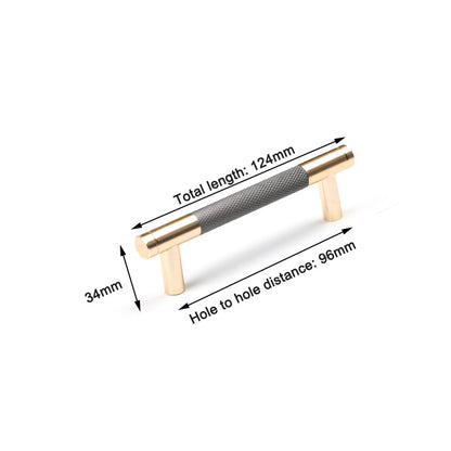 Gold Solid Modern Design Furniture Kitchen Cabinet Handles Drawer Bar Handle Pull 96mm V324-5218-96