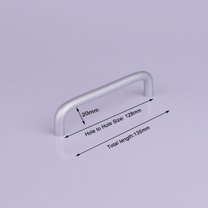 Aluminium Kitchen Cabinet Handles Drawer Bar Handle Pull 128mm V324-5704-128