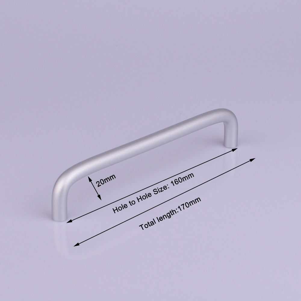 Aluminium Kitchen Cabinet Handles Drawer Bar Handle Pull 160mm V324-5704-160