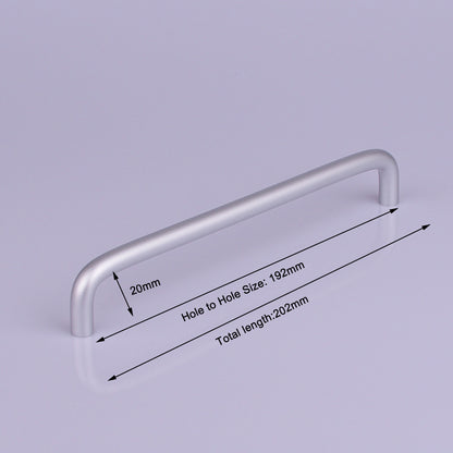 Aluminium Kitchen Cabinet Handles Drawer Bar Handle Pull 192mm V324-5704-192
