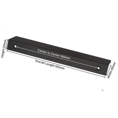 Aluminum Kitchen Cabinet Bar Handles Drawer Handle Pull black hole to hole 160mm V324-5723-BK-160