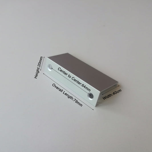 Aluminum Kitchen Cabinet Bar Handles Drawer Handle Pull white hole to hole 64mm V324-5723-WH-64