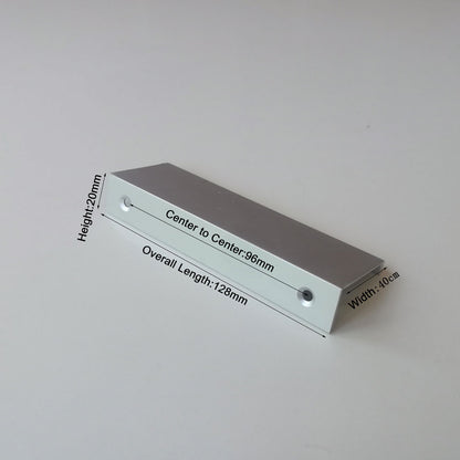 Aluminum Kitchen Cabinet Bar Handles Drawer Handle Pull white hole to hole 96mm V324-5723-WH-96