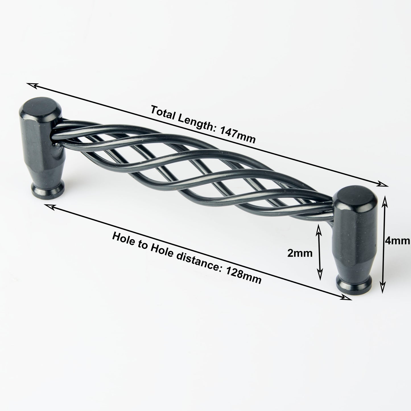 Iron-nickel alloy Kitchen Door Cabinet Drawer Handle Pulls 128mm V324-5805-128