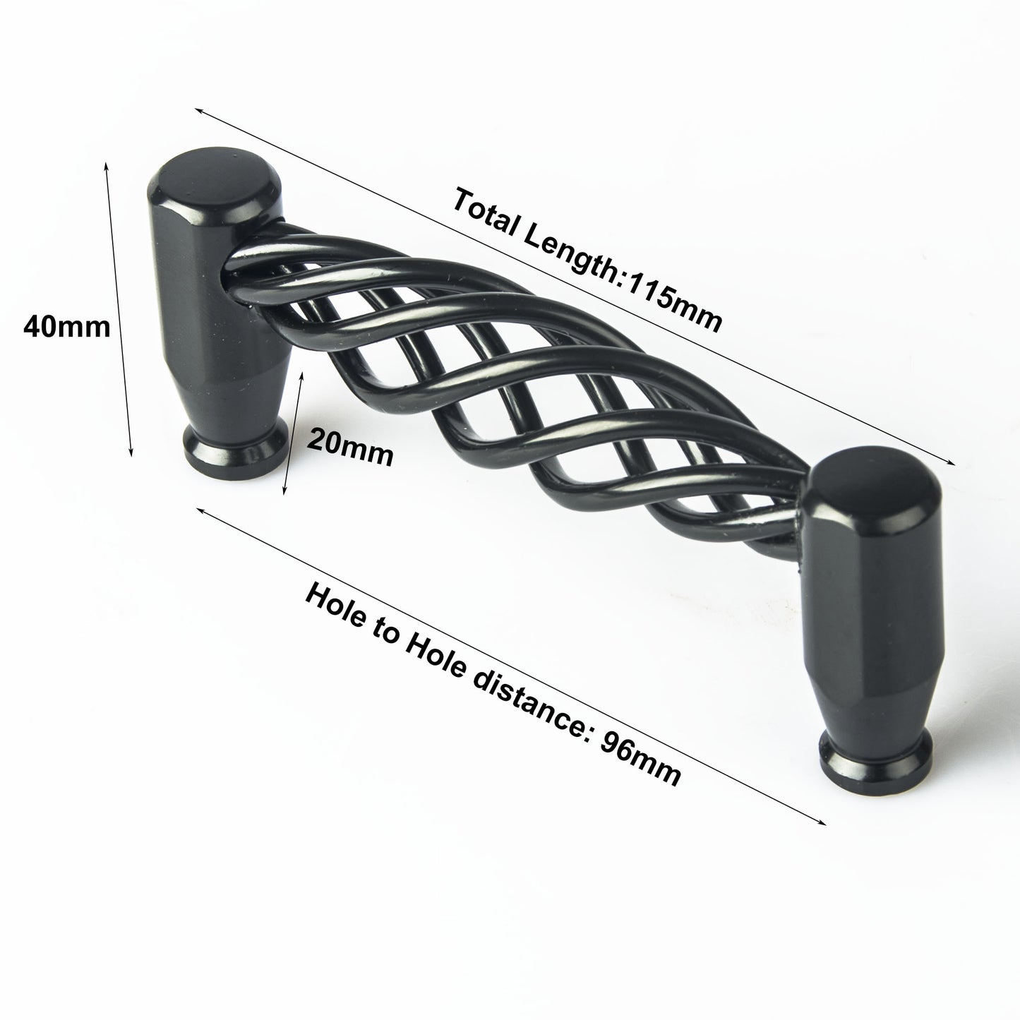 Iron-nickel alloy Kitchen Door Cabinet Drawer Handle Pulls 96mm V324-5805-96