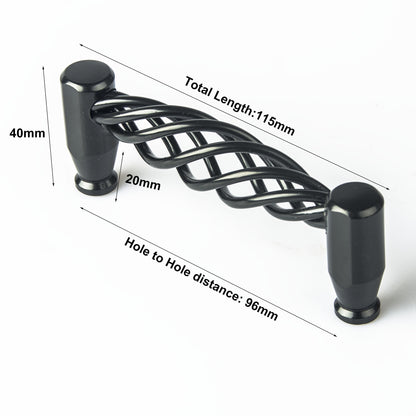 Iron-nickel alloy Kitchen Door Cabinet Drawer Handle Pulls 96mm V324-5805-96