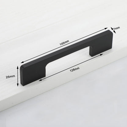 Slim Design Kitchen Cabinet Handles Drawer Bar Handle Pull Black 128MM V324-5808-BK-128