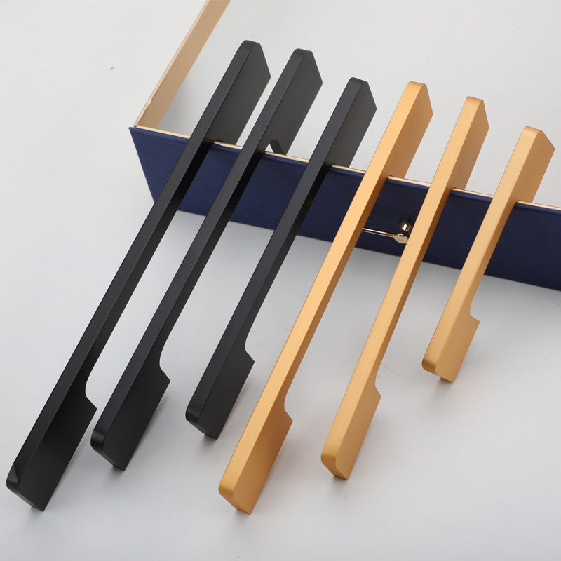 Slim Design Kitchen Cabinet Handles Drawer Bar Handle Pull Black 320MM V324-5808-BK-320