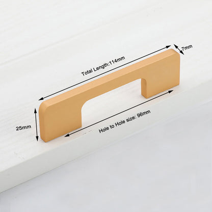 Slim Design Kitchen Cabinet Handles Drawer Bar Handle Pull Gold 96MM V324-5808-GD-96