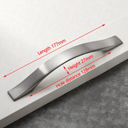 128mm Brushed Silver Furniture Kitchen Bathroom Cabinet Handles Drawer Bar Handle Pull Knob V324-5826-128