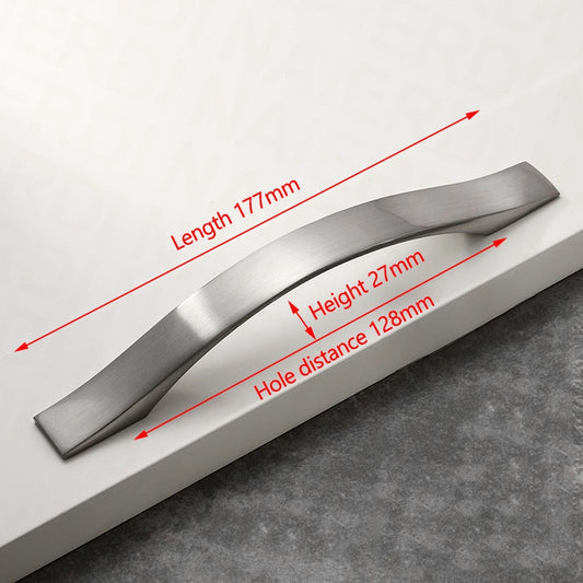 128mm Brushed Silver Furniture Kitchen Bathroom Cabinet Handles Drawer Bar Handle Pull Knob V324-5826-128
