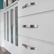 128mm Brushed Silver Furniture Kitchen Bathroom Cabinet Handles Drawer Bar Handle Pull Knob V324-5826-128