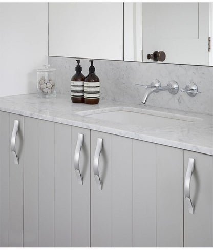 128mm Brushed Silver Furniture Kitchen Bathroom Cabinet Handles Drawer Bar Handle Pull Knob V324-5826-128