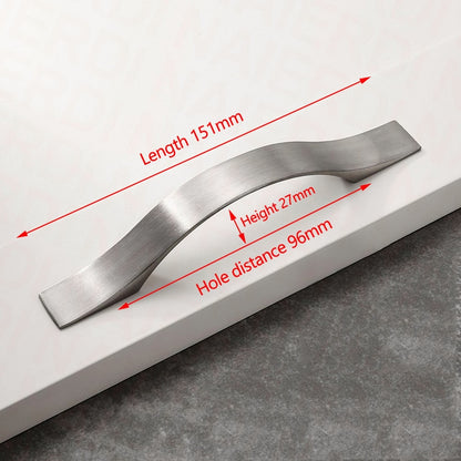 96mm Brushed Silver Furniture Kitchen Bathroom Cabinet Handles Drawer Bar Handle Pull Knob V324-5826-96