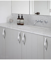 96mm Brushed Silver Furniture Kitchen Bathroom Cabinet Handles Drawer Bar Handle Pull Knob V324-5826-96
