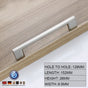 Brushed Nickel Kitchen Door Cabinet Drawer Handle Pulls 128MM V324-5827-128