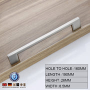 Brushed Nickel Kitchen Door Cabinet Drawer Handle Pulls 160MM V324-5827-160