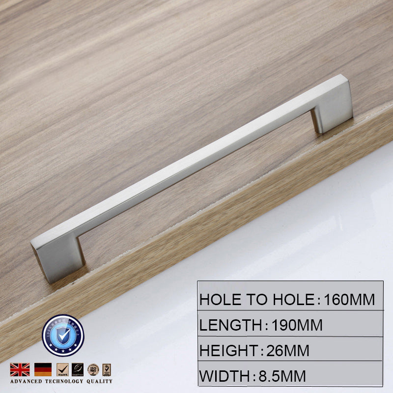 Brushed Nickel Kitchen Door Cabinet Drawer Handle Pulls 160MM V324-5827-160