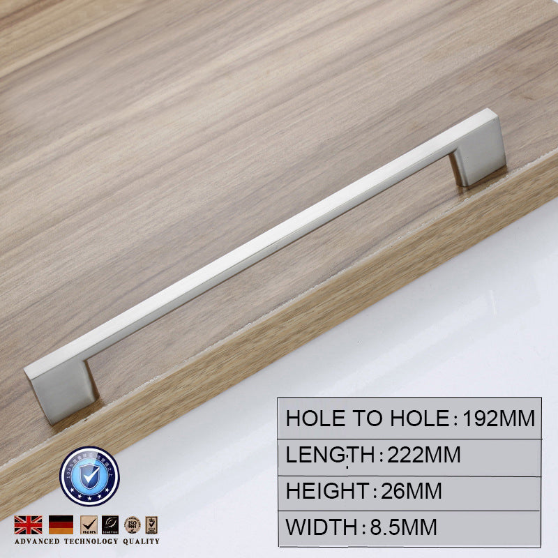 Brushed Nickel Kitchen Door Cabinet Drawer Handle Pulls 192MM V324-5827-192