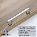 Brushed Nickel Kitchen Door Cabinet Drawer Handle Pulls 96MM V324-5827-96