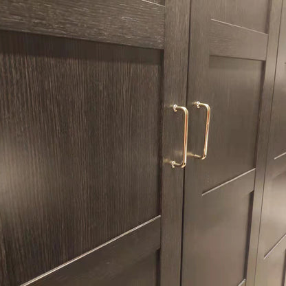 128mm Polished gold Furniture Kitchen Bathroom Cabinet Handles Drawer Bar Handle Pull Knob V324-6060-128