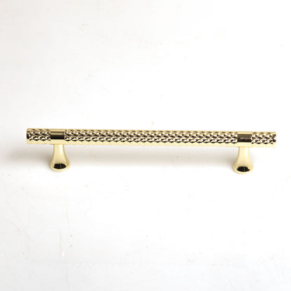 Gold Solid Zinc Kitchen Cabinet Handles Drawer Bar Handle Pull 128mm V324-6151GD-128