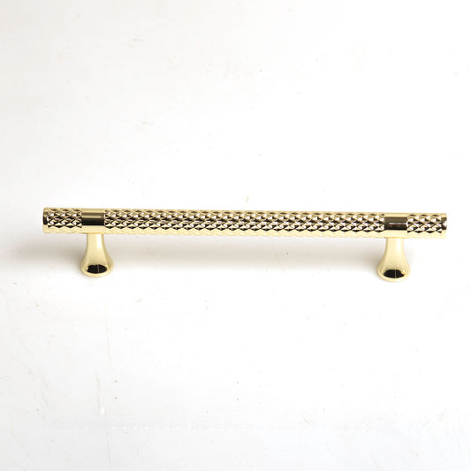 Gold Solid Zinc Kitchen Cabinet Handles Drawer Bar Handle Pull 128mm V324-6151GD-128