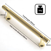 Gold Solid Zinc Kitchen Cabinet Handles Drawer Bar Handle Pull 128mm V324-6151GD-128