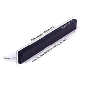 Solid Zinc Furniture Kitchen Bathroom Cabinet Handles Drawer Bar Handle Pull Knob Black 160mm V324-6836BK-160