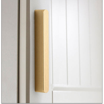 Solid Zinc Furniture Kitchen Bathroom Cabinet Handles Drawer Bar Handle Pull Knob Gold 128mm V324-6836GD-128