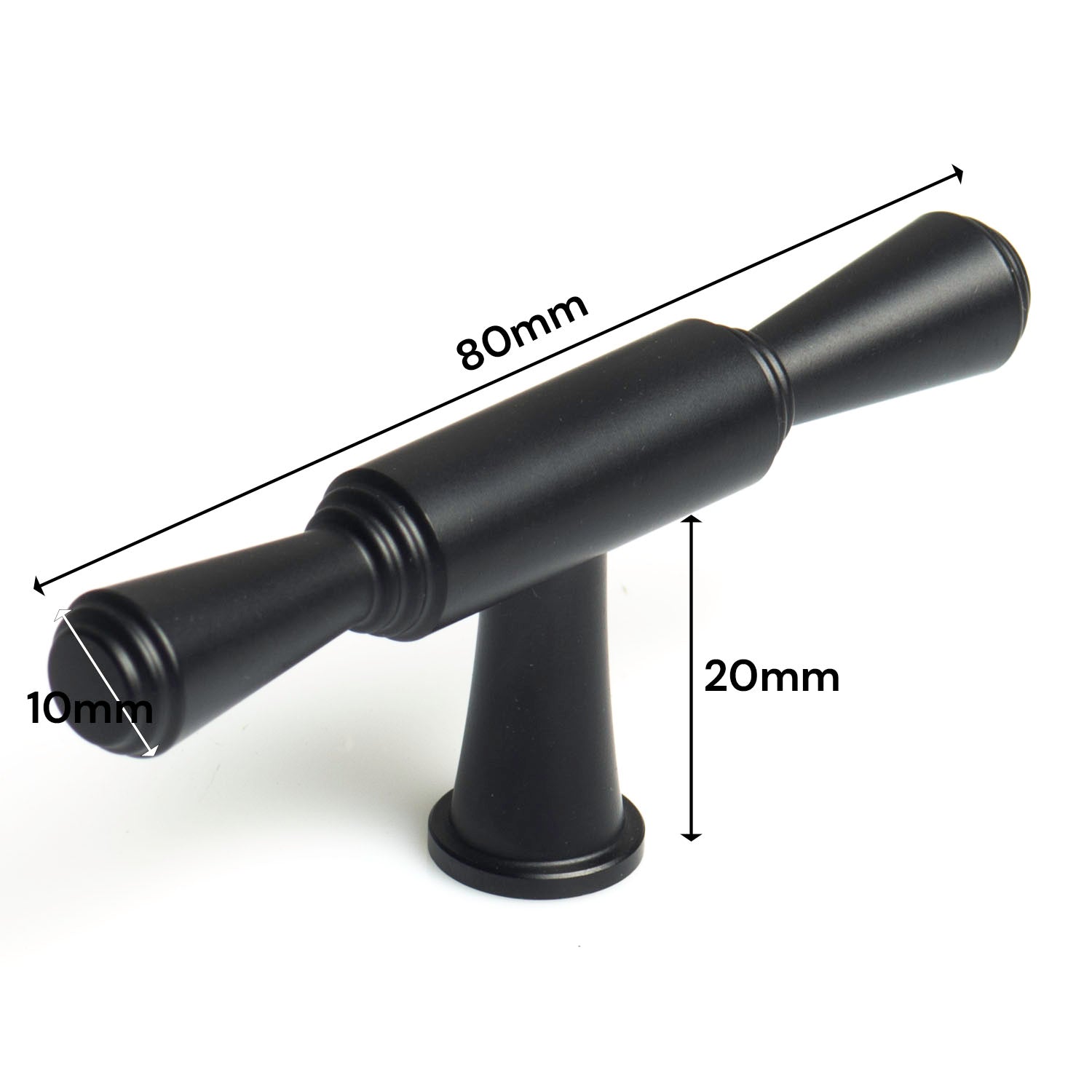 Black Zinc Kitchen Cabinet Handles Drawer Bar Handle Pull T V324-6892BK-T
