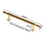 Gold Zinc Kitchen Cabinet Handles Drawer Bar Handle Pull 128mm V324-6892GD-128