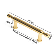 Gold Zinc Kitchen Cabinet Handles Drawer Bar Handle Pull 96mm V324-6892GD-96