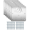 6 Pcs Kitchen Cupboard Door Cabinet Hinges Repair Plate Brackets Kit Fixing Screws V324-6X-HINGEPLATE
