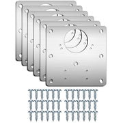 6 Pcs Kitchen Cupboard Door Cabinet Hinges Repair Plate Brackets Kit Fixing Screws V324-6X-HINGEPLATE