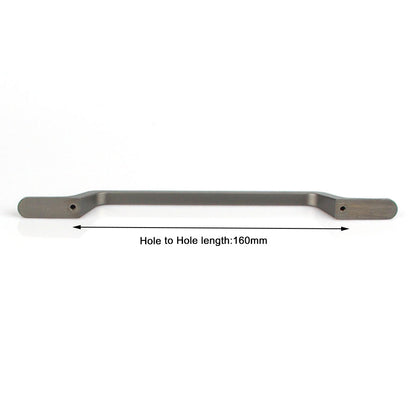 Black Zinc Kitchen Cabinet Handles Drawer Bar Handle Pull 160mm V324-7633BK-160