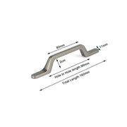 Black Zinc Kitchen Cabinet Handles Drawer Bar Handle Pull 96mm V324-7633BK-96