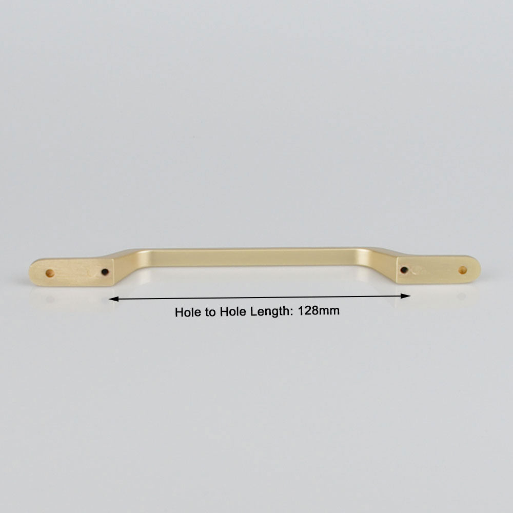 Gold Zinc Kitchen Cabinet Handles Drawer Bar Handle Pull 128mm V324-7633GD-128