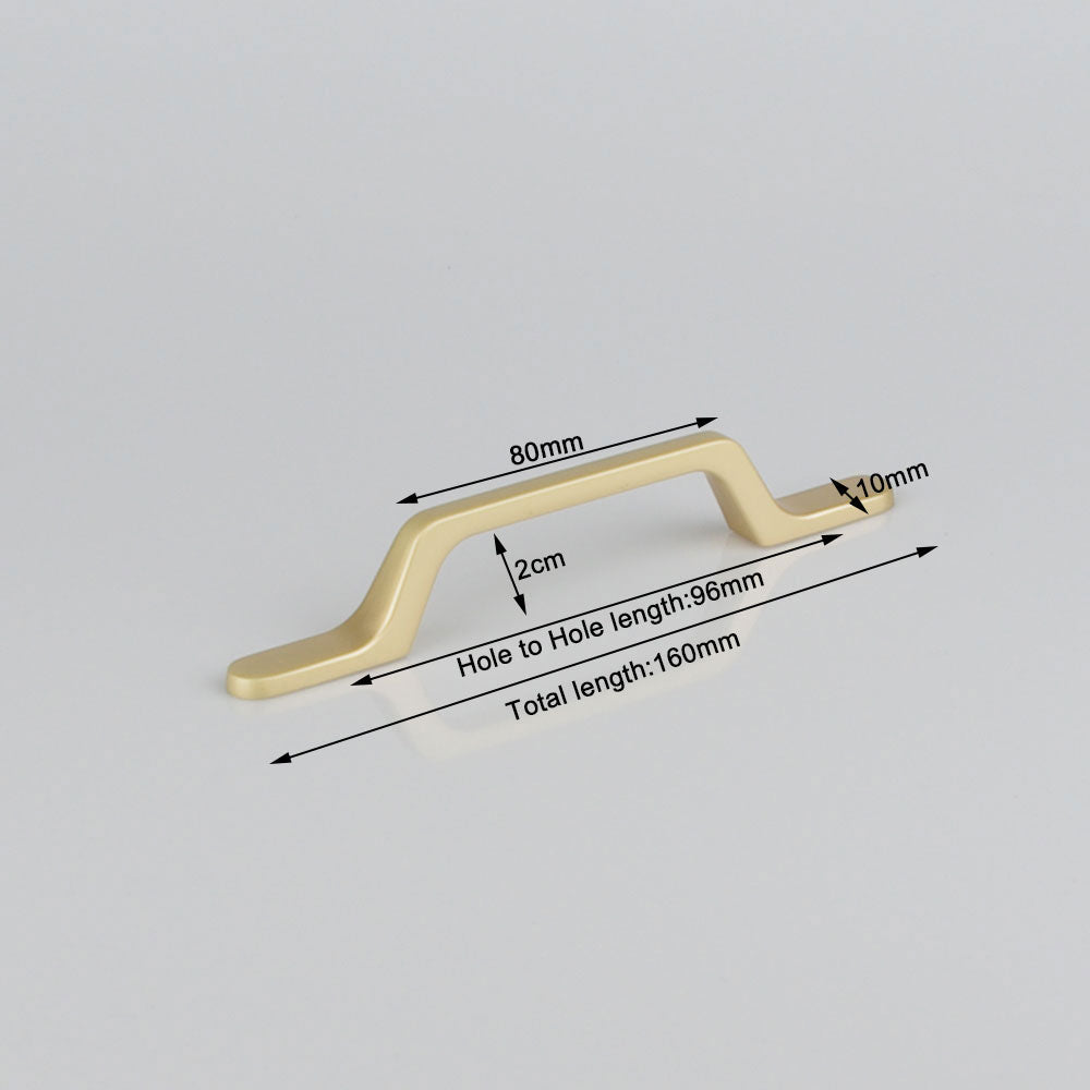 Gold Zinc Kitchen Cabinet Handles Drawer Bar Handle Pull 96mm V324-7633GD-96