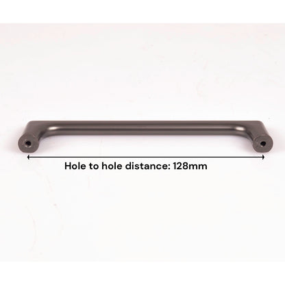 Black Zinc Kitchen Cabinet Handles Drawer Bar Handle Pull 128mm V324-7635BK-128