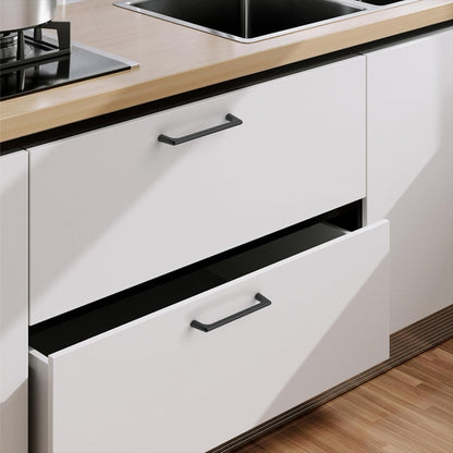 Black Zinc Kitchen Cabinet Handles Drawer Bar Handle Pull 96mm V324-7635BK-96