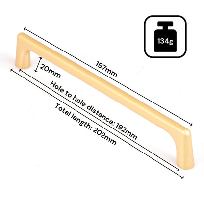Gold Zinc Kitchen Cabinet Handles Drawer Bar Handle Pull 192mm V324-7635GD-192