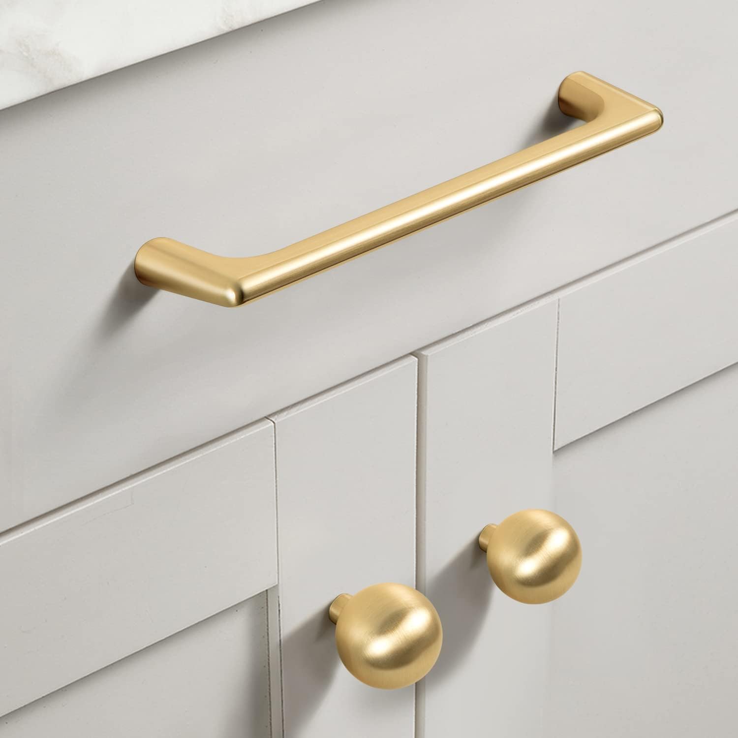 Gold Zinc Kitchen Cabinet Handles Drawer Bar Handle Pull 192mm V324-7635GD-192